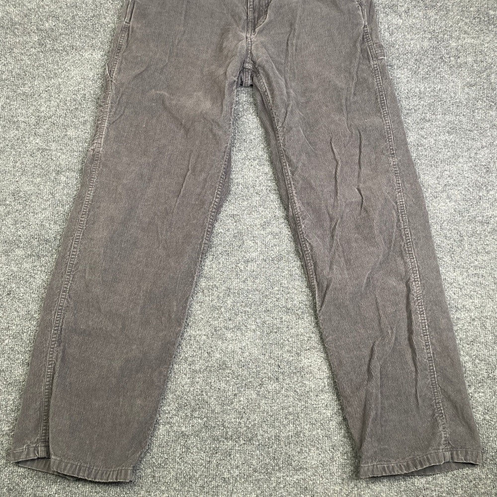 Vans Drill Chore Carpenter Pants Mens 30 Gray Corduroy Loose Fit Workwear Skater - Picture 3 of 11